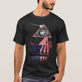 Vintage Retro Prism Amerikaanse Vlag Patterdale Te T-shirt