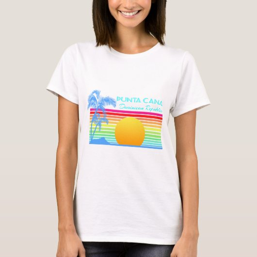Vintage Retro Punta Cana T-shirt (Voorkant)