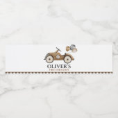 Vintage Retro Racing voiture Étiquette bouteille d (Étiquettes simples)