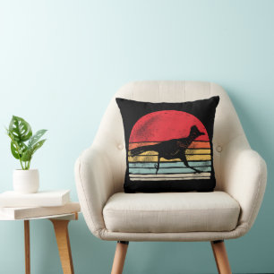 Vintage Retro Roadrunner Dierenliefhebber Cadeau Kussen