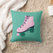 Vintage Retro Roller Skate Illustration Kussen (Deken)