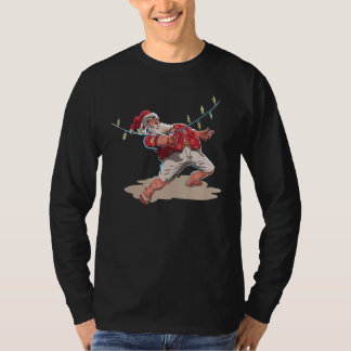 Vintage Retro Santa Playing Limbo Christmas Xmas H T-shirt