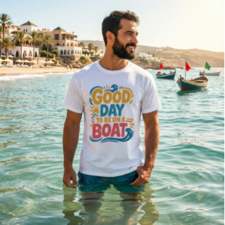 Vintage Retro Scheepvaart Zon en Zeilboot Grafisch T-shirt
