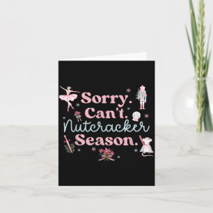 Vintage Retro Sorry Kan Nutcracker Seizoen Suiker  Kaart