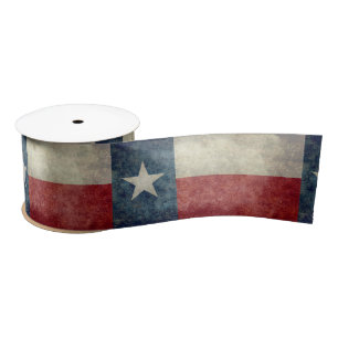 Vintage retro stijl Ribbon, de vlag van Texas Lint