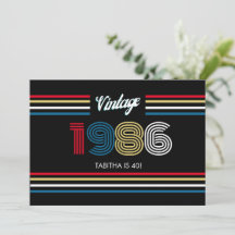 Vintage Retro Stripe Primary Colors 1986