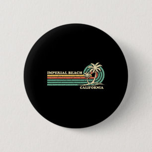 Vintage Retro Summer Vacation California Imperial Ronde Button 5,7 Cm