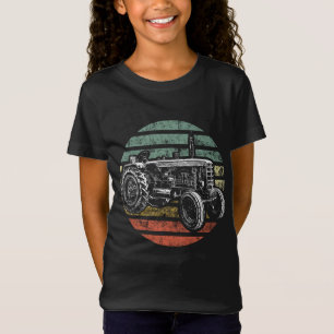 Vintage Retro Tractor Farmer Boerderij Vaderdag Gi T-shirt