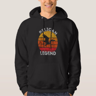 Vintage Retro Tropische Pelikaan Vogel Dier Pelika Hoodie