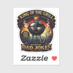 Vintage Retro Vader-dag ontwerp Sticker