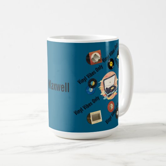 vintage retro vinyl Mug (Devant droit)