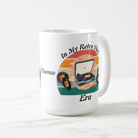 vintage retro vinyl Mug (Devant droit)