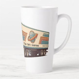 Vintage Retro Vrachtwagen Sierkussen Latte Mok