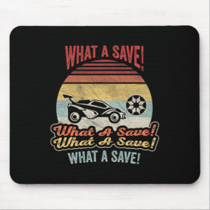 Vintage Retro Wat Een Save Voetbal Auto Competitie Muismat