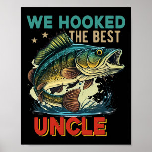 Vintage Retro Wij Vingen De Beste Oom Vaderdag Poster