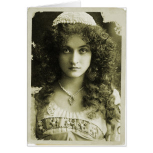Vintage Retro Women Sepia Portrait 20's Vrouw