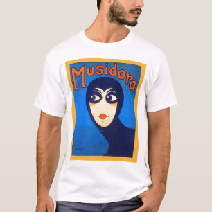 Vintage Retro Women Theater Musidora Jeanne Roques T-shirt
