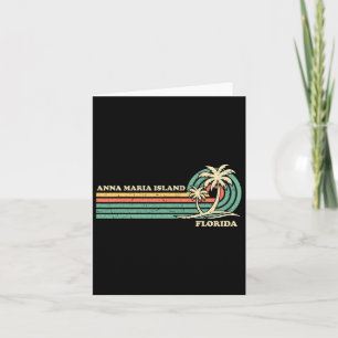 Vintage Retro Zomer Vakantie Florida Anna Maria I Kaart