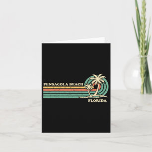 Vintage Retro Zomer Vakantie Florida Pensacola Be Kaart