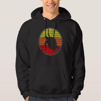 Vintage Retro Zonsondergang Zeeschildpad Liefhebbe Hoodie