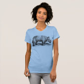 Vintage Rhino - Dürer's Rhinoceros T-shirt (Voorkant volledig)