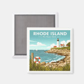 Vintage Rhode Magneet (Voorkant / Achterkant)