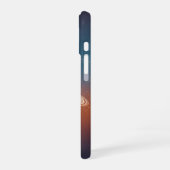 Vintage Ringed Planet iPhone 16 Hoesje (Linkerkant)