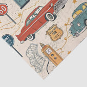Vintage Road Trip Pattern (2) Tissuepapier (Detail)