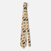 Vintage Road Trip Pattern (3) Stropdas (Voorkant)