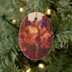 Vintage Robin Hood en zijn vrolijke vrienden door Keramisch Ornament