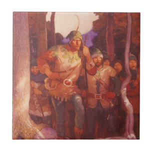 Vintage Robin Hood en zijn vrolijke vrienden door Tegeltje