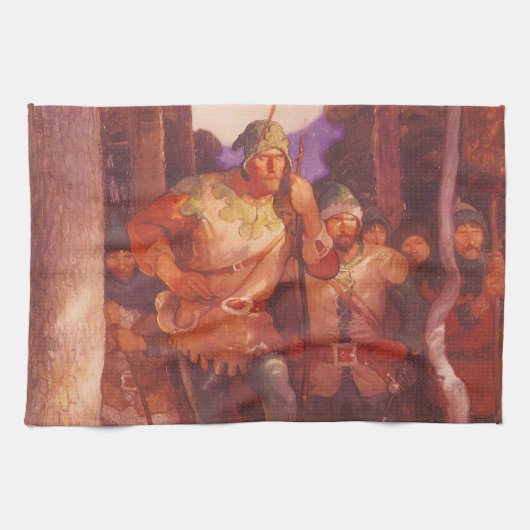 Vintage Robin Hood en zijn vrolijke vrienden door Theedoek (Horizontaal)
