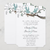 Vintage Robins Egg Blue Wedding Kaart (Voorkant / Achterkant)