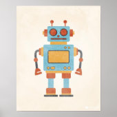 Vintage Robot Poster (Devant)