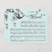 Vintage Rock-a-bye Baby shower Invitation (Devant / Derrière)