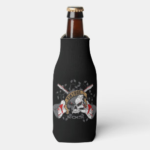 Vintage Rock Skull en Guitars Bottle Koelaar Flesjeskoeler