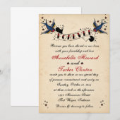 Vintage Rockabilly Tattoo Weddenschap Kaart (Voorkant / Achterkant)