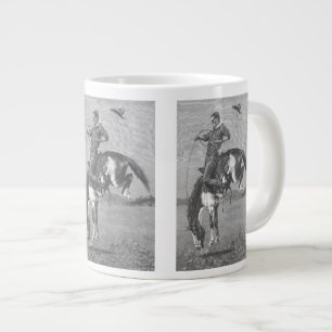 Vintage Rodeo Cowboys, Bucking Bronco van Remingto Grote Koffiekop