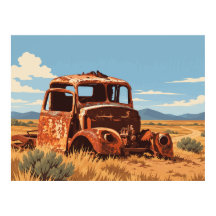 Vintage Roestige Truck Coober Pedy