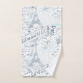 Vintage Romance Collage bleu ID226 (Serviette à main)