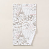 Vintage Romance Collage rose ID226 (Serviette à main)