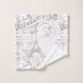 Vintage Romance Collage rose ID226 (Gant de toilette)