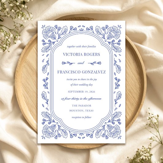 Vintage Romance Floral Faire-part de mariage