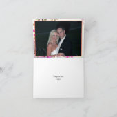 Vintage romantique rose roses mariage Merci (Intérieur)