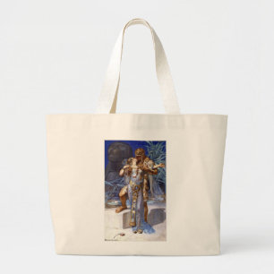 vintage romantisch koppel anthony cleopatra klassi grote tote bag