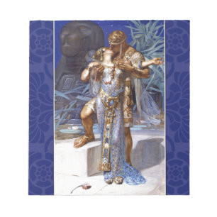 vintage romantisch koppel anthony cleopatra klassi notitieblok