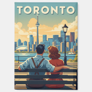 Vintage Romantisch Toronto Canada Reizen Magneet