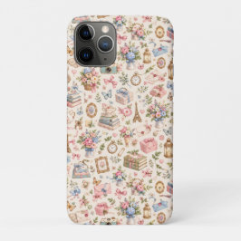 Vintage Romantische Bloemige Pastel Cadeaucollecti iPhone 11 Pro Hoesje