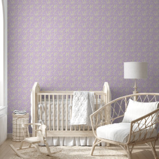 Vintage Romantische Elegante Magnolia Bloem in Orc Behang