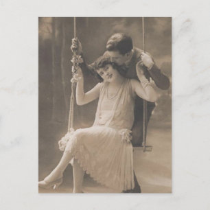 Vintage Romantische paren Kaarten en geschenken -